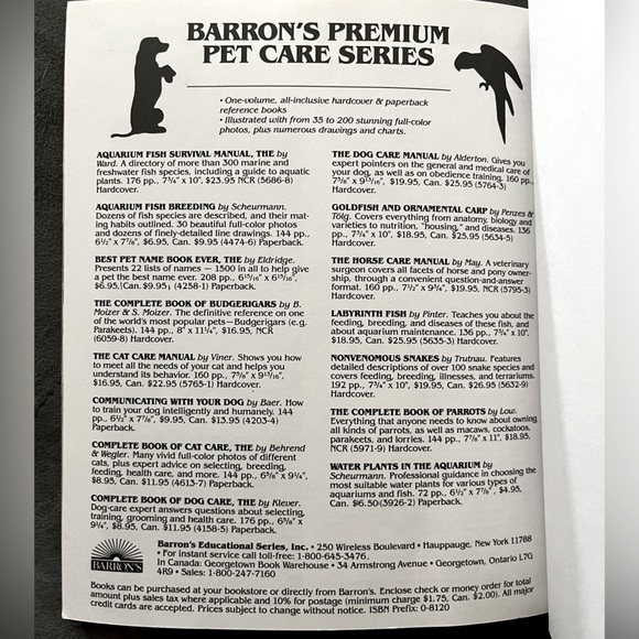 💖NEW 90s Siberian Huskies Dog Pet Owners Guidebook Hardback Color Photographs💖 - Picture 6 of 16